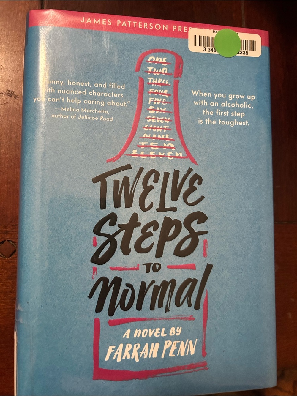 Twelve Steps to Normal by Farrah Penn - Blue & Pink Hardcover